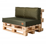 Paletové sedenie Golden Garden GG130 podsedák a vankúš 120cm x 80cm x 15cm olivová